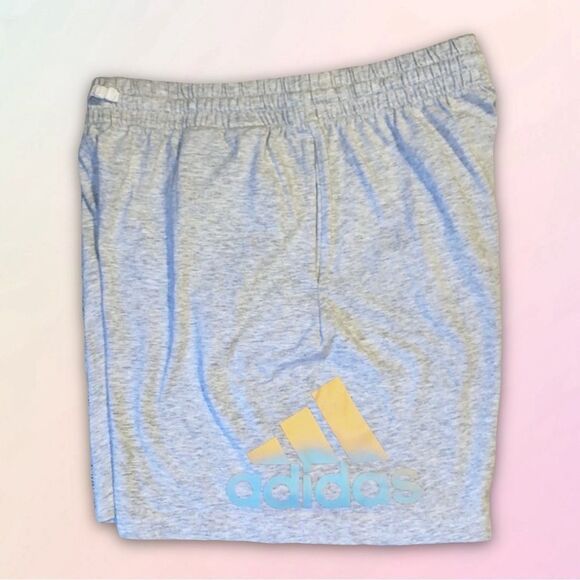 Adidas, Gray & Ombre, AeroReady, Cotton Athletic Shorts - Picture 2 of 10